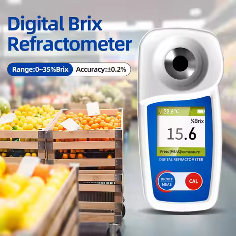 New Range 0-35% Brix Tester Digital Brix Refractometer for Sugar Content Test Brix Meter for Sugary 