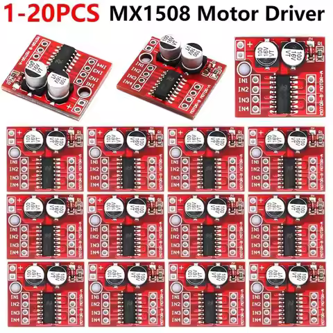 1-10PCS L298N DC Motor Driver, MX1508 Mini Dual Channel 2-10V 1.5A 2 Way PWM Speed Controller Dual H