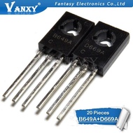 20pcs 2SB649A 2SD669A TO-126 (10 pcs B649A + 10 pcs D669A) Audio on tubejiashop