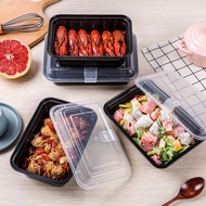 Rectangular food container with lid bekas makanan bungkus