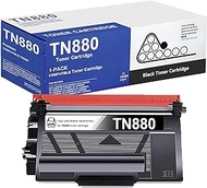TN880 High Yield Toner Cartridge (1 Pack)：VASERIK Replacement for Brother TN880Bk TN-880 TN 880 Toner Cartridge for Brother HL-L6200DW L6200DWT L6400DW L6400DWT MFC-L6700DW L6800DW L6900DW Printer