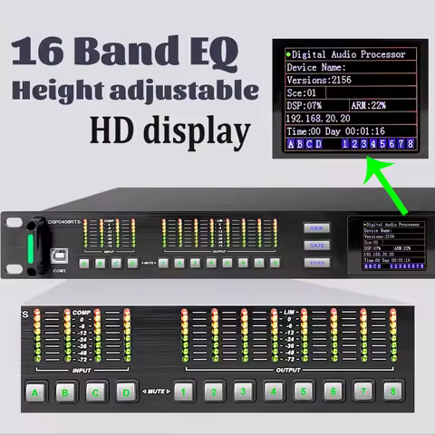 Professional audio processor TF16 Audio Mixer, 16-Channel Professional Digital Mixer, Stage DSP Proc