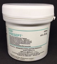 也可散買）Johnson & Johnson Presept消毒丸 Disinfectant Tablets 0.5g x 600粒 消毒用 清潔 嬰兒用品 拖地 家區用品 （不同藥片比例設合不用需要