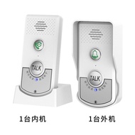 Home Ultra Distance Wireless Voice Intercom Doorbell Elderly Beeper Two-Way Call Smart Phone Waterproof AXRH