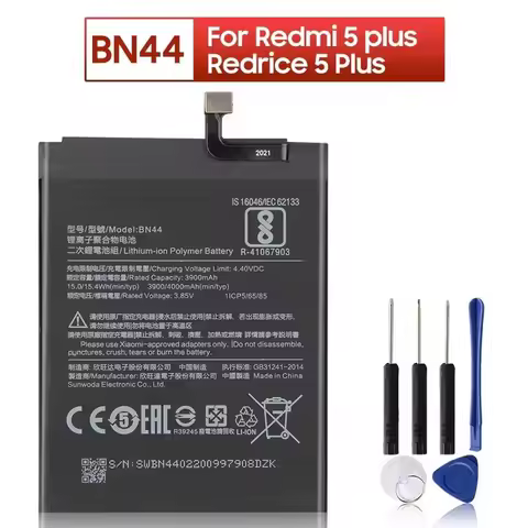 BN44 Replacement Battery For Xiaomi Redmi 5 Plus Note 5 Plus MEG7 MEI7 4000 mAh