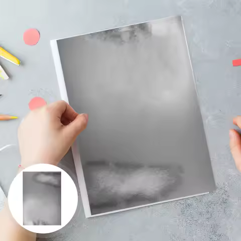 A4 Shimmer Metallic Silver Cardstock Mirror Paper Sheets for DIY Projects Card Making Scrapbooking D