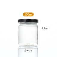 Air Tight Round Retort Glass Jar Storage For Paste Wedding Event Door Gift Honey Spices / Botol Kaca
