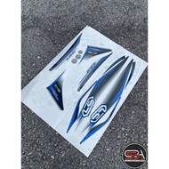 STICKER STRIPE BODY SET / COVERSET LC LC135 V2 V3 V4 V5 V6 V7 BIRU PURBA MORITAKA YAMAHA