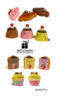 Squishy Collectibles*Pom Pom Purin Sweet Treat Squishy *Japan Mascot Squishy*Cell Phone Accessories*