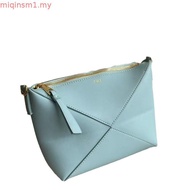 New Style Foldable Geometric Portable Female Bag French Underarm Bag Leather Shoulder Lunch Box Fash