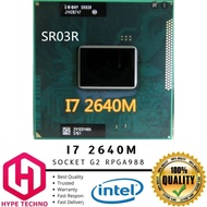 Intel I7 2640M / SR03R - 2.80GHz UP TO 3.50GHz TDP 35W - INTEL HD GRAPHICS 3000 - SOCKET G2 / 988B r