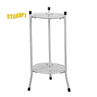 Two-Layer Metal Plant Stand Plant Holder for Indoor Outdoor Decor A