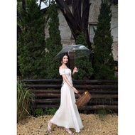 Elegant Off-shoulder Set Dress