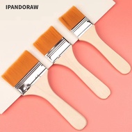 IPANDORAW Hair Painting Brush, Watercolor Paint Drawing Practical Oil Paint Brush,  Wood Handles Mul