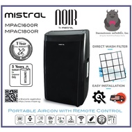 Noir by Mistral MPAC1600R / MPAC1800R 16K / 18K BTU Portable Aircon with RC | FREE Installation on Sliding Window