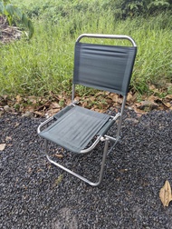 Ghế xếp cafe lưng thấp - ghế câu cá - Inox Ống To Phi 19