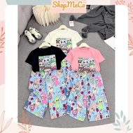 Baby girl clothes set CS473, Lububu shirt and 3d printed pants set for baby