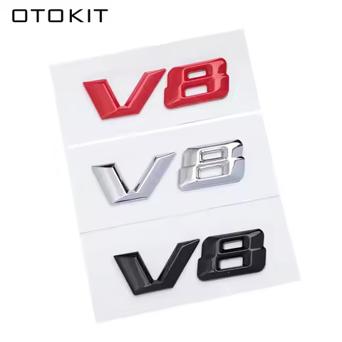 OTOKIT 3D ABS Chrome Letters Car Fender Badge Sticker V8 Emblem Logo For Mercedes Maybach S600 W222 