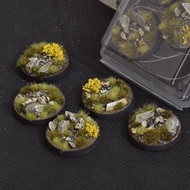 Highland Bases Round 40mm(x5) Gamers Grass