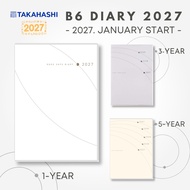 Takahashi Diary B6 Journal 1 Year / 3 Year / 5 Year Planner, Starts January 2027