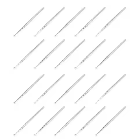 Winter Essential 20X Silver Tone FM Radio TV 7 Sections Telescoping Antenna Aerial 38 Inch 97Cm
