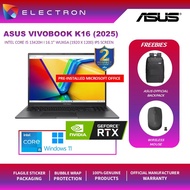 Asus K16 K3605V-CRP2006WS 16'' WUXGA Indie Black ( i5-13420H,16GB, 512GB SSD, RTX3050 4GB, W11, HS)