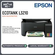 Epson EcoTank L3210 A4 All-in-One Print Scan Copy Ink Tank 3 in 1 Printer