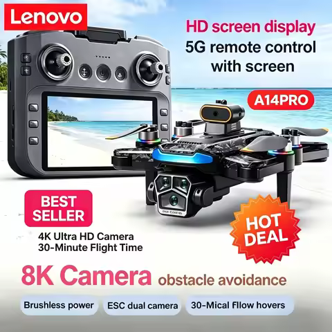 Lenovo Mi A14Pro Max 8K Three Camera Optical Flow GPS Brushless Obstacle Avoidance Foldable Quadcopt