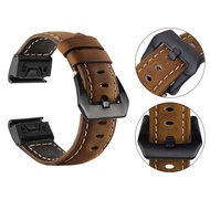 New Quick Release Genuine Luxury Leather Strap Band For Garmin Fenix 5 /Fenix 5X