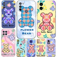 Case For Motorola Moto E6 PLAY Plus E6S E6I Phone Cover Soft Silicone Black Tpu Coloful Flower Lucky