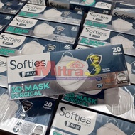 Masker Medis SOFTIES 3D Surgical Mask 4 ply 20pcs (Model KF94 Convex)