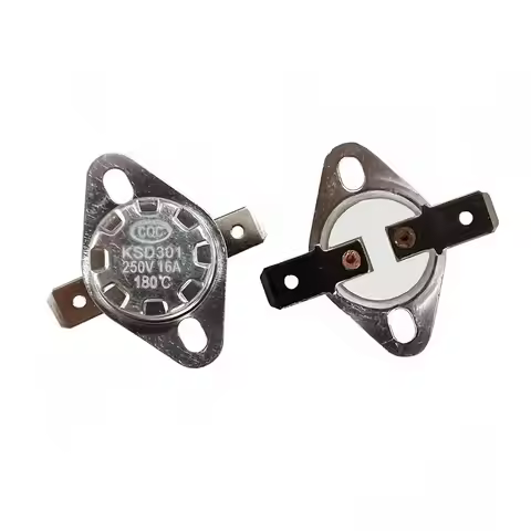 5PCS 16A 250V KSD301 302 Normally Closed NC Temperature Switch Thermostat 40C 75 80 85 90 95 100 125