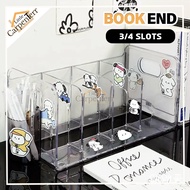 Little Carpenterr Rak Buku Meja Akrilik Transparent Desktop Book Rack Partition Book Stand Rak Buku 
