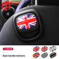 Rear Seat Handle Epoxy Sticker for Mini Cooper F56 Car Interior Stickers Decals Cover for Mini F56
