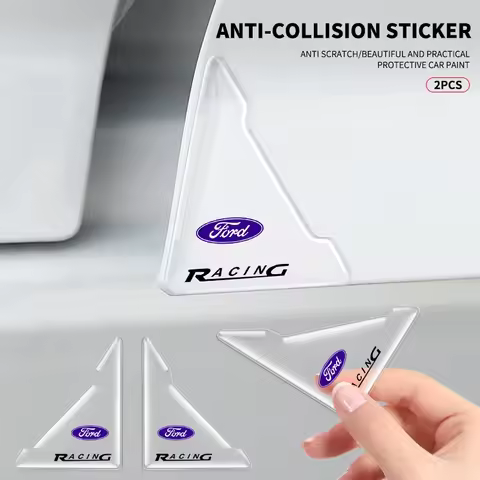 2pcs Silicone Anti-Scratch Decals Cover Car Door Protection Stickers For Ford Focus 2 3 MK2 MK3 Mond