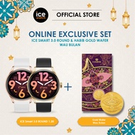 [Shopee Exclusive] Ice-Watch ICE smart 3.0 round 1.20 + HABIB Wau Bulan Collection 999.9 Gold Wafer 