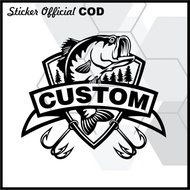 Fishing sticker, fish aticker, fish (COSTUM)