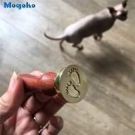 Mogoko Baby Series Wax Seal Stamp R Wood jejak bayi klasik pengedap lilin setem kaki bayi untuk jemn parti mandi bayi