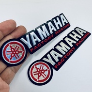 สติกเกอร์ Yamaha โลโก้ สีแดง สติ๊กเกอร์ 2ชิ้น 3D ปั๊มนูน สะท้อนแสง แต่งรถ ติดรถ มอเตอร์ไซค์ ยามาฮ่า xmax mslaz yzf r3 r6 r15 aerox fino mio mt tzr nouvo Racing Motorcycle