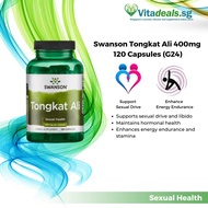 Swanson Tongkat Ali 400mg (G24), 120 Capsules, Health Supplement for Sexual Health and Libido - Vitadeals