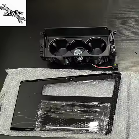 original central cup holder central channel painted black decorative panel for A6 A7 4KG 863 969 E 4