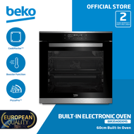 Beko Built-In Oven 60cm Electric Multifunction Oven with 12 Cooking Function &amp; Electric Grill  BIR35400XMS