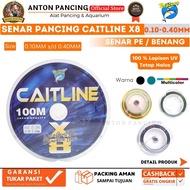 Senar Pancing  X8 Neptuna Caitline Excellent PE Braided Line Japan Quality 100 Meter 8 Layer 0.10 S/