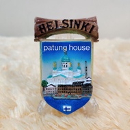 Fridge Magnet Fridge Magnet Souvenir Helsinki Finland Finland biru