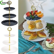[AMANDA] 3 Layer Cake Stand Fruit Plate Tray Display Birthday Party Dessert Wedding