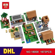 DHL LEPIN 18008 1673pcs Minecrafted My World Series Village Model Building Blocks Bricks Model Compa