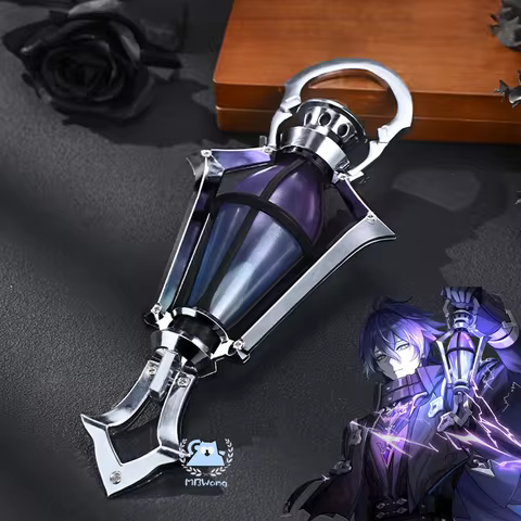 Game Flins Cosplay Prop Genshin Impact Kyryll Chudomirovich Flins Prop Lantern Spear Prop For Hallow