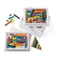 Wooden Cuisenaire Rods with Trays, Math Manipulatives, Montessori Math Rods, Math Counters, Math Blo