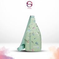 Tas Selempang Model Waistbag Fashion Wanita Tas Slot Lubang Earphone Kekinian Terbaru - YS 77