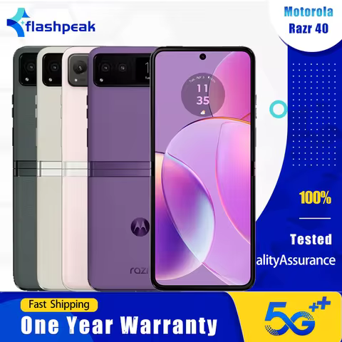 Motorola Moto Razr 40 XT2323 5G Mobile Phone Razr2023 8GB+256GB NFC AMOLED 144Hz 6.9'' 64MP+13MP+32M